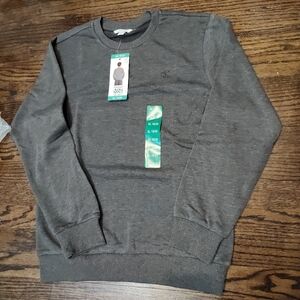 New Calvin Klein Gray Color CK Graphic Crewneck French Terry Sweater Boys XL(18)